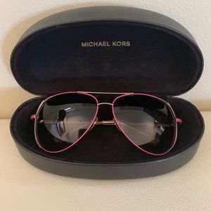 Michael Kors Pink Aviator Sunglasses